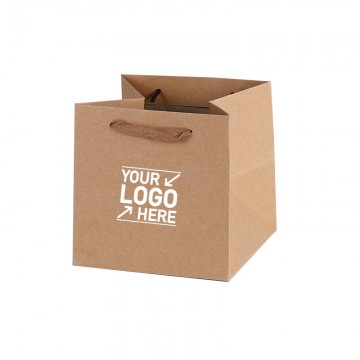 Square Kraft Paper Shopping Bag
